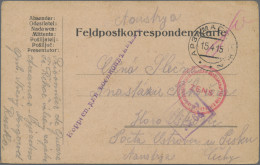 Russia: 1914 - 1918, 24 Zensurbelege, Dabei Kriegsgefangenensendungen, Internier - Lettres & Documents