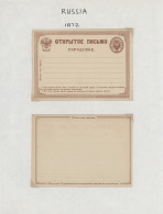 Russia - Postal Stationary: 1872/1918, Collection With Ca.70 Mostly Mint Postal - Interi Postali