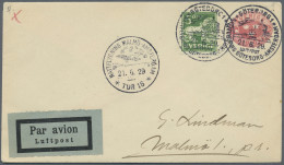 Sweden: 1925/1960 (ca.) - Ca 95 Luftpostbelege Aus Schweden, Dabei Zahlreiche Er - Briefe U. Dokumente
