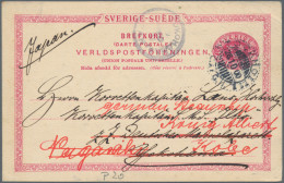 Sweden - Postal Stationery: 1880/1990 (ca.), Collection Of Apprx. 200 Used And U - Ganzsachen