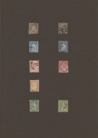 Schweiz: 1854/1990, Sammlung Marken Und Briefe In 4 Ordnern Ab Den Strubelausgab - Verzamelingen