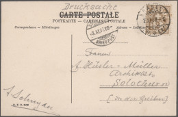 Schweiz: 1860/1960er Jahre: Über 100 Briefe, Postkarten Und Ganzsachen Unterschi - Collections