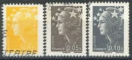 FRANCE - 2008, MARIANNE STAMPS SET OF 3, USED. - Gebraucht