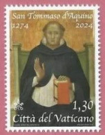 VATICAN CITY 2024 PEOPLE 750th Death Anniv. Of San Tommaso D'Aquino - Fine Stamp MNH - Ongebruikt