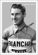 PHOTO CYCLISME REENFORCE GRAND QUALITÉ ( NO CARTE ), PASQUALE FORNARA TEAM BIANCHI 1954 - Wielrennen