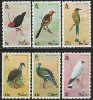 THEMATIC FAUNA:  BIRDS OF BELIZE  (1st Series)  RED-CAPPED MANAKIN, HOODED ORIOLE,  WHITE HAWK  ETC    -  BELIZE - Otros & Sin Clasificación