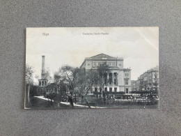 Riga Deutsches Stadt-Theater Carte Postale Postcard - Latvia