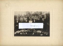 Braine L' Alleud : Mariage 1925 Alfred Kegelart - Marie Van Den Nieuwenhuyzen ( Photo Sur Carton 22.5 X 30 Cm ) - Lugares
