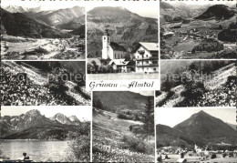 72208668 Gruenau Almtal Kirche Gasthof  Gruenau Im Almtal Salzkammergut - Altri & Non Classificati