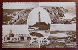 Carte Photo ; Land's End - Lighthouse - Logan Rock - Sennen Cove - Land's End