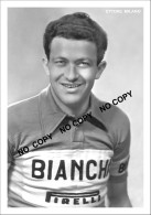 PHOTO CYCLISME REENFORCE GRAND QUALITÉ ( NO CARTE ), ETTORE MILANO TEAM BIANCHI 1954 - Wielrennen