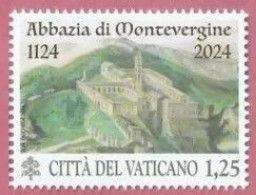 VATICAN CITY 2024 EVENTS 900th Anniv. Since The Founding Of ABBAZIA DI MONTEVERGINE - Fine Stamp MNH - Unused Stamps