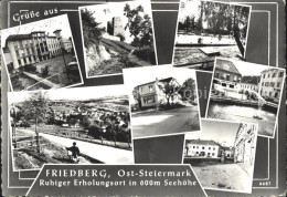 72208625 Friedberg Steiermark Rathaus Postamt Schwimmbad  Friedberg Am Wechsel - Otros & Sin Clasificación