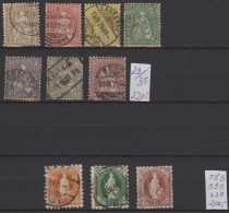 Schweiz: 1862-1945 Gestempelte Sammlung Im Steckbuch, Ab Einigen "Sitzende" Mit - Collections