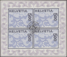 Schweiz: 2000, 5 Fr. Stickereimarke, Interessantes Lot Mit 20 Werten, 1x Postfri - Verzamelingen