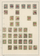Schweiz - Portomarken: 1878-1920 Ca.: Überwiegend Gestempelte Sammlung Auf Alten - Segnatasse