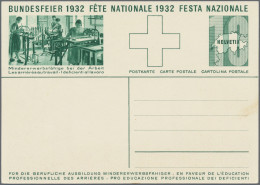 Schweiz - Ganzsachen: 1915/2012, Netter Bestand Mit Ca. 100 Ganzsachen, Dabei äl - Entiers Postaux