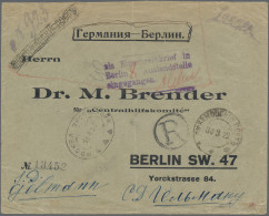 Sowjet Union: 1922/1940, Lot Of Nine Covers/cards, All But One Sent To Berlin, I - Covers & Documents