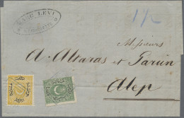 Turkey: 1869-1917 "ALEPPO": Collection Of 15 Covers, (picture) Postcards, Parcel - Briefe U. Dokumente