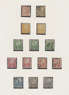 Hungary: 1871, Francis Joseph Issues, Fine Collection Of 14 Mint And Used Stamps - Oblitérés