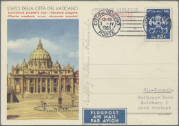 Vatican City - Postal Stationery: 1929/2007, Lot Of 17 Postal Cards And 35 Air L - Postal Stationeries