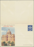 Vatican City - Postal Stationery: 1949/1958, Pictorial Cards, Lot Of 40 Unused A - Enteros Postales