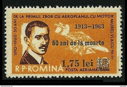 ● ROMANIA 1963 ֍ A. VLAICU ️֍ P.A. N. 177 ** ️● Soprastampato ● Serie Completa ● Cat. ? € ️● Lotto N. 834 ● - Unused Stamps