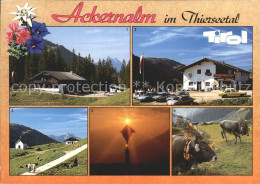 72207559 Thiersee Alpengasthof Und Sennerei Ackernalm Guttertspitze Wegekreuz Im - Otros & Sin Clasificación