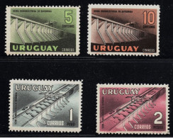 Uruguay #633-36 Bridge Electricity Hydroelectric Plant Baygorria Works MNH - Uruguay