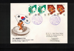 South Korea 1988 Olympic Games Seoul - Post Office In The Main Press Center Interesting Cover - Estate 1988: Seul