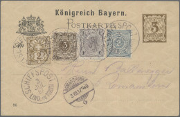 Nachlässe: 1873/1924, Interessante Sammlung Mit Ca.170 Belegen Im Ordner, Dabei - Mezclas (min 1000 Sellos)
