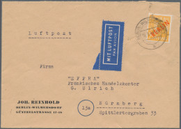 Nachlässe: ZONEN/BRD/BERLIN/DDR 1946/1972, Nachlass-Briefposten Mit Briefen, Kar - Vrac (min 1000 Timbres)