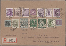 Nachlässe: DEUTSCHLAND 1945-1950, Nachlass-Briefposten Mit Briefen, Karten Und G - Lots & Kiloware (mixtures) - Min. 1000 Stamps