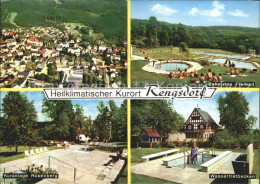 72205787 Rengsdorf Fliegeraufnahme Freibad Kuranlage Rosenberg Wassertretbecken  - Autres & Non Classés