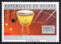 GUINEA 2010 - 1v - MNH - African Music Instruments - Djembé - Musique, Muziek, Musik - Musikinstrumente - Musica - Muziek