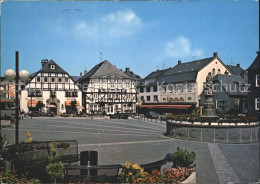 72205653 Brilon Marktplatz Brunnen Fachwerkhaeuser Brilon - Brilon