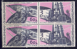 CSSR 1965 - Weltraumflüge, Nr. 1530 Im 4er-Block, Postfrisch ** / MNH - Unused Stamps