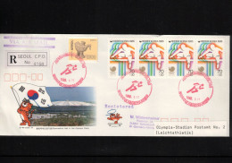 South Korea 1988 Olympic Games Seoul - Olympia Stadion Post Office Nr.2 Athletics Interesting Registered Letter - Verano 1988: Seúl