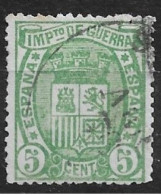 ESPAÑA 1875 - Escudo De España Sello  5 C. Edifil  154 - Usados