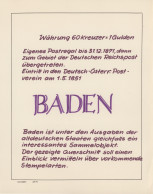 Baden - Marken Und Briefe: 1851/1868, Saubere, überwiegend Gestempelte Sammlung - Altri & Non Classificati