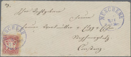 Bayern - Marken Und Briefe: 1849/1920, Kleiner Posten Von 38 Belegen, Ganzsachen - Other & Unclassified