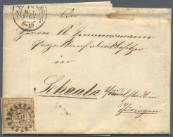 Bayern - Marken Und Briefe: 1851/1864, Lot Von Fünf Briefen Mit Einzelfrankature - Andere & Zonder Classificatie