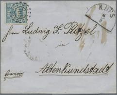 Bayern - Marken Und Briefe: 1852/1861, Quadratausgabe 3 Kr. Blau, Partie Von 28 - Altri & Non Classificati