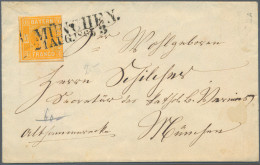 Bayern - Marken Und Briefe: 1865/1866, 1 Kr. Gelb, Lot Von Drei Briefen Und Zwei - Otros & Sin Clasificación