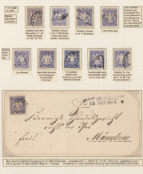 Bayern - Marken Und Briefe: 1868, Wappen Geschnitten, 7 Kr. Blau, Spezial-Sammlu - Other & Unclassified
