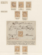 Bayern - Marken Und Briefe: 1873, Wappen Gezähnt, 10 Kr. Gelb "weite Rauten", Sp - Otros & Sin Clasificación