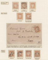 Bayern - Marken Und Briefe: 1873, Wappen Gezähnt, 9 Kr. Braun "weite Rauten", Sp - Sonstige & Ohne Zuordnung