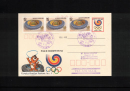 South Korea 1988 Olympic Games Seoul - Olympia Stadion Post Office Nr.3 Interesting Postcard - Zomer 1988: Seoel
