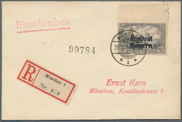 Bayern - Marken Und Briefe: 1919, "Freistaat Bayern" Auf Germania, 1 Mark Bis 5 - Otros & Sin Clasificación