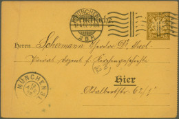 Bayern - Ganzsachen: 1873/1920, Partie Von Ca. 102 (fast Nur Gebrauchten) Ganzsa - Andere & Zonder Classificatie